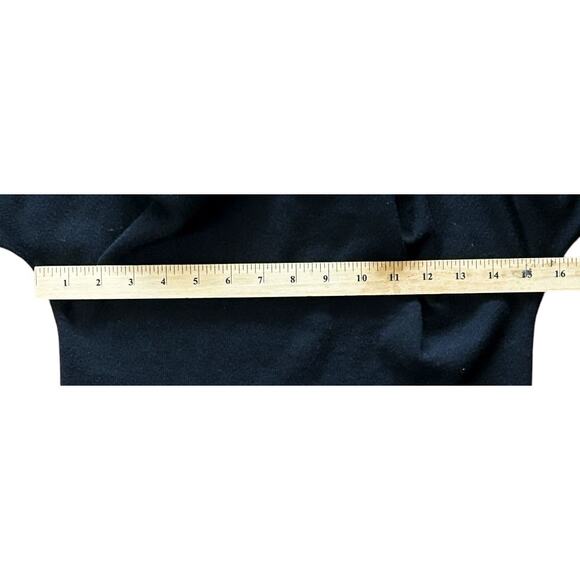 Express Wool Blend Cowl Neck Short Sleeve Black Sweater Dress Medium - Picture 3 of 6